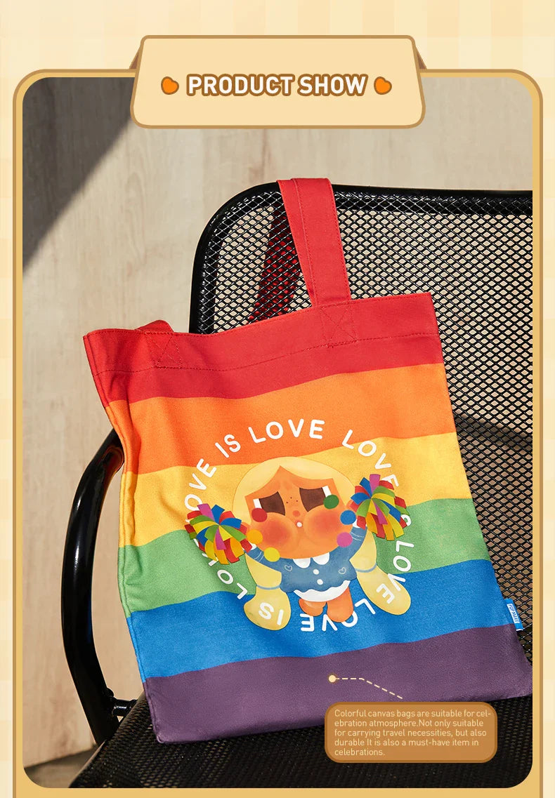 Genuine Pop Mart Crybaby Cheer Up, Baby! Series - Rainbow Canvas Bag Anime - Tophatter Daily Deals