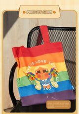 Genuine Pop Mart Crybaby Cheer Up, Baby! Series - Rainbow Canvas Bag Anime - Tophatter Daily Deals