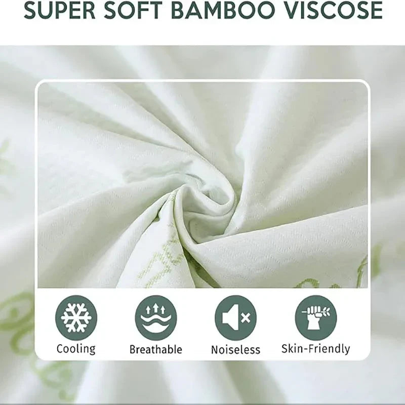 Aloe Vera Mattress Protector – Soft, Hypoallergenic Breathable Cover Bedding - Tophatter Daily Deals