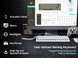 Mechanical 65 Percent Magnetic Wired Keyboard RGB Backlit - Tophatter Daily Deals