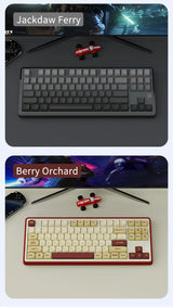 Mechanical Keyboard 87 Key Tri Mode RGB Hot Swappable - Tophatter Daily Deals