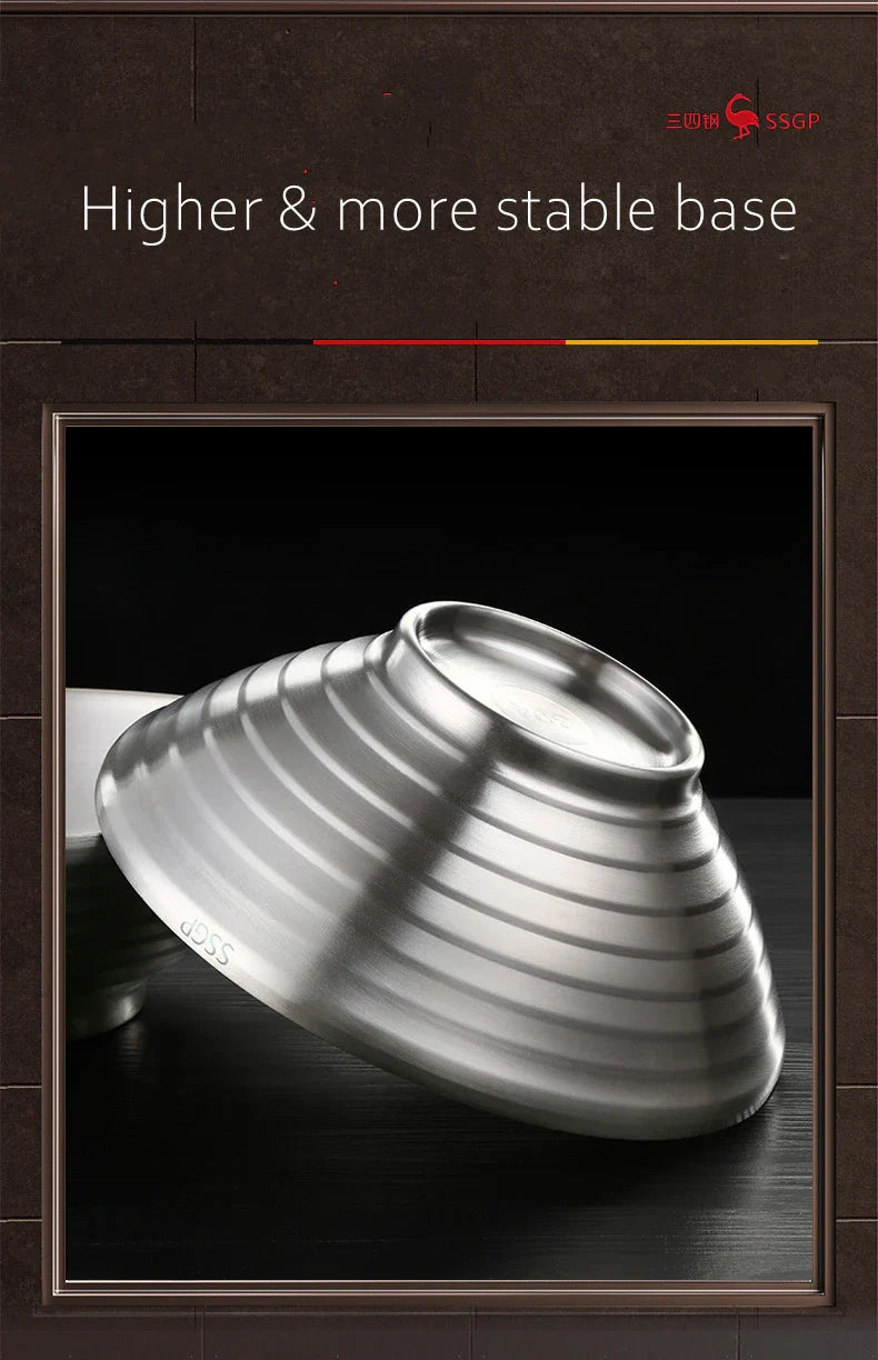 Stainless Steel Ramen Bowl 1.4L Insulating Christmas Gift - Tophatter Daily Deals