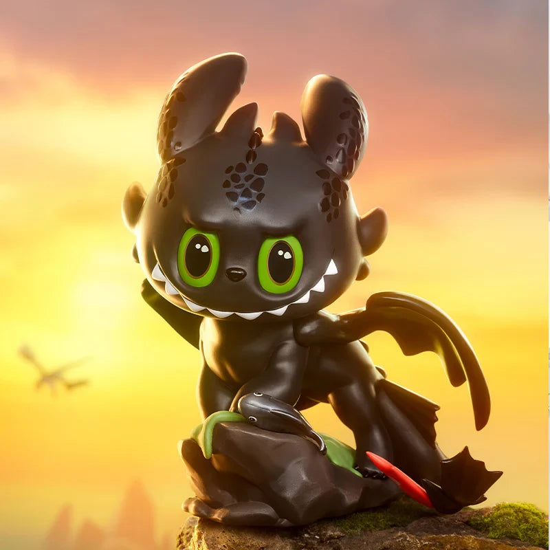 Genuine Pop Mart The Monsters Labubu - How to Train Your Dragon 200% Figurine Toothless Light Fury Labubu Mythical - Tophatter Daily Deals
