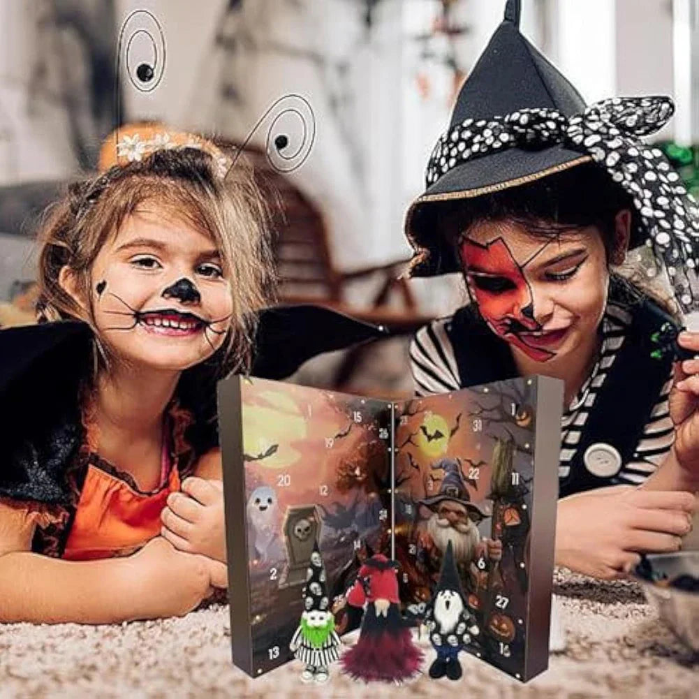Halloween Gnome Advent Calendar Two Panel Countdown 2025 - Tophatter Daily Deals