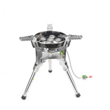 Camping Gas Stove 7400W High-Power Silver Camp Cooking - Tophatter Daily Deals