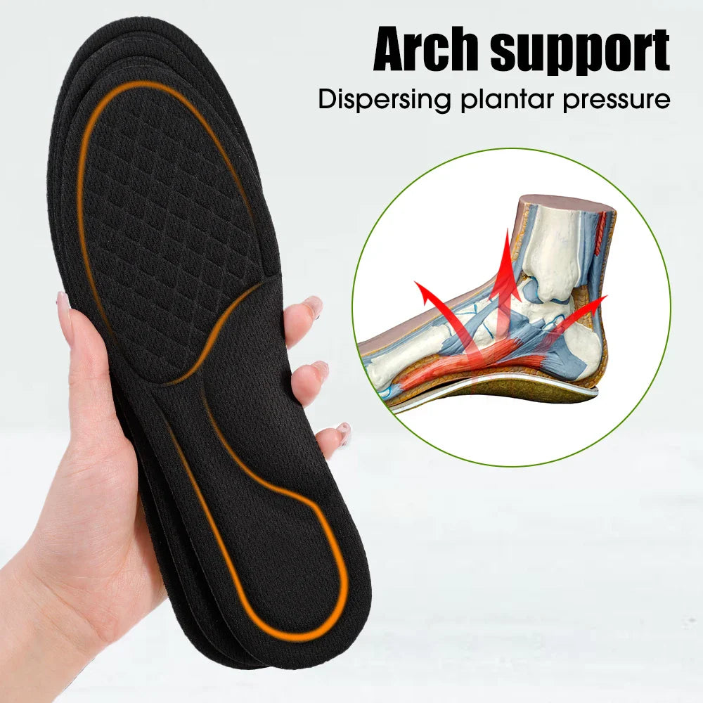 Memory Foam Orthopedic Insoles 12 Pack Antibacterial Plantar Fascia Insole - Tophatter Daily Deals