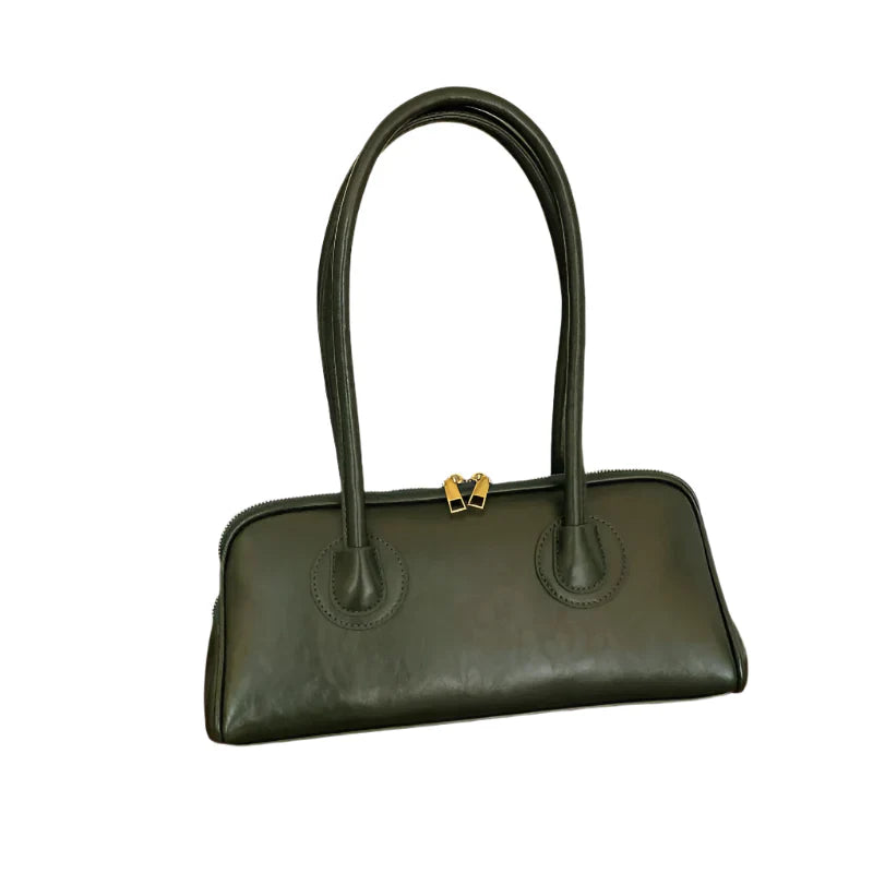 Baguette Shoulder Bag Large Pillow Style (Green) Apparel & Accessories > Handbags, Wallet's & Cases > Handbags - Tophatter Daily Deals