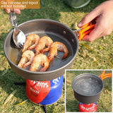 Outdoor Camping Cookware Set Orange Camp Cooking - Tophatter Daily Deals
