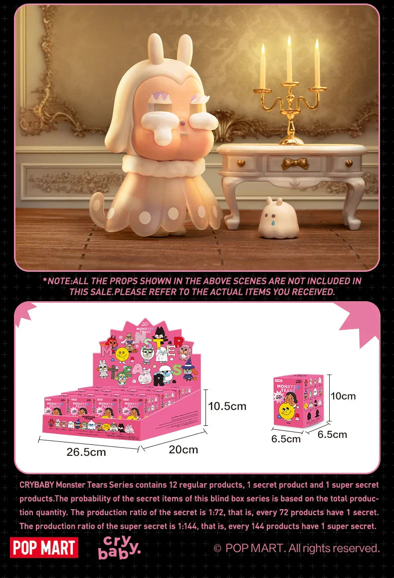 Genuine Pop Mart Crybaby Monster Tears Series Figurines Blind Box Animals - Tophatter Daily Deals