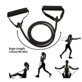 Workout Resistance Bands With Handles Fitness & Exercise - Tophatter Daily Deals