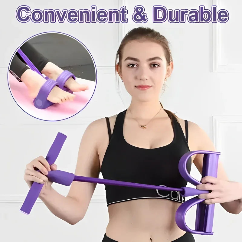 Multi-Functional Household Fitness Equipment for abdominal Strengthening Elastic Band Fitness & Exercise - Tophatter Daily Deals