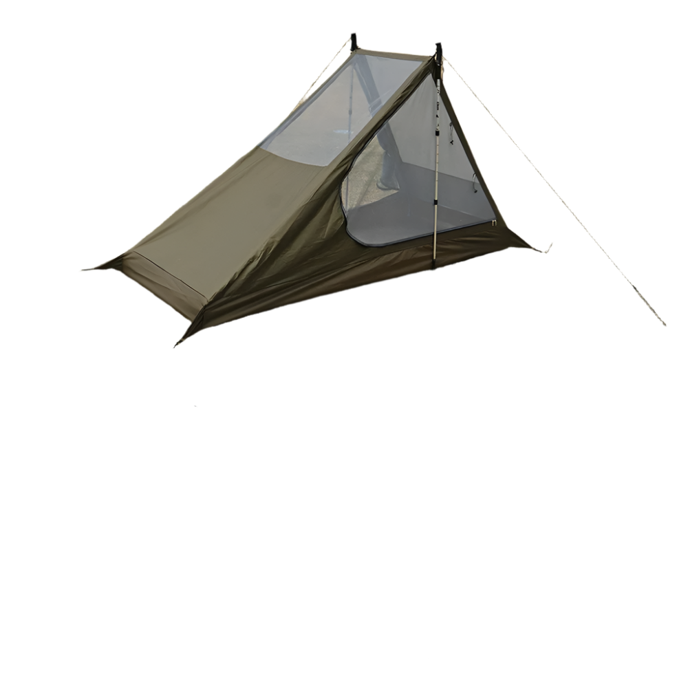 Airy 1 Mesh Tent Backpacking Shelter with Dual Doors Green Tents - Tophatter Daily Deals