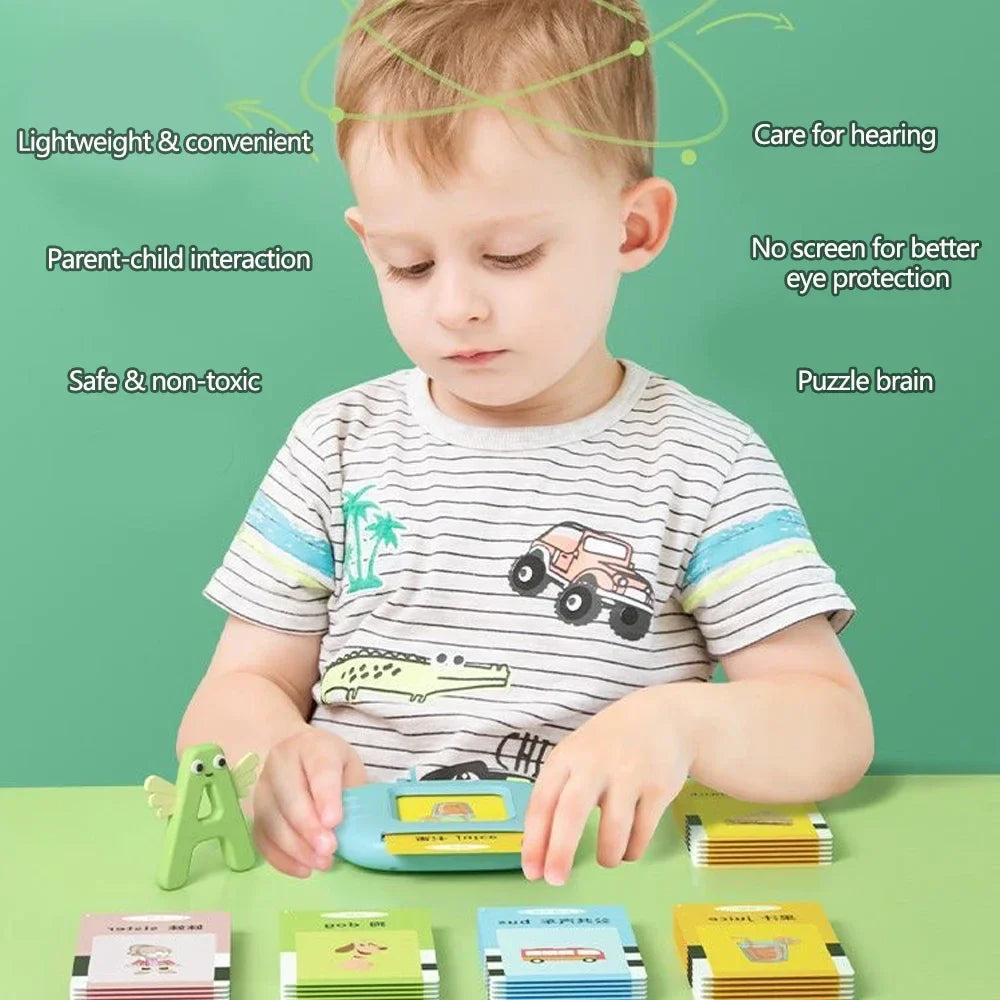 Interactive Educational Toy Flash Card Learning Machine for 2-6 Year Olds, Screen-Free Learning with Audio Function Educational Toys - Tophatter Daily Deals