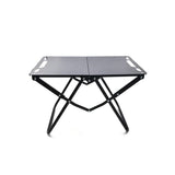 Foldable Hollowed Surface Camping Table Black Camp Furniture - Tophatter Daily Deals