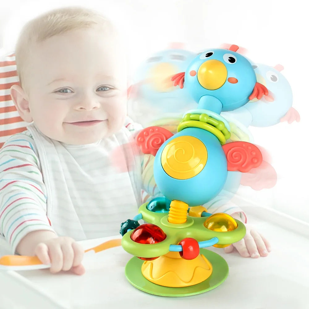 Baby Soothing Rattle Suction Cup Newborn Sensory Toys - Tophatter Daily Deals