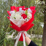 Sanrio Kawaii Hello Kitty Plush Flowers Bouquet Red Flowers - Tophatter Daily Deals