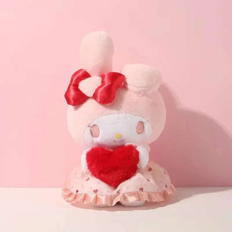 Sanrio Hello Kitty Kuromi Melody Cinnamoroll Stuffed Toys Kawaii My Melody Pink Heart (20cm) Anime - Tophatter Daily Deals