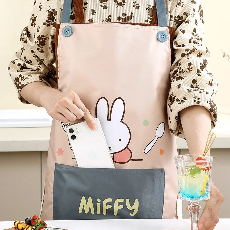 Miffy Waterproof Oil-Proof Apron Animals - Tophatter Daily Deals