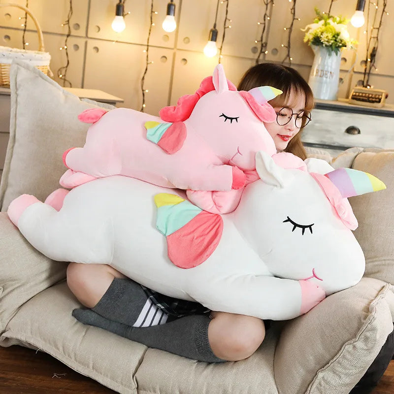 Angel Wings Unicorn Multicoloured Plush Toy Mythical - Tophatter Daily Deals