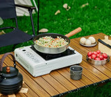 Camping Non-Stick Frying Pan Silver Camp Cooking - Tophatter Daily Deals