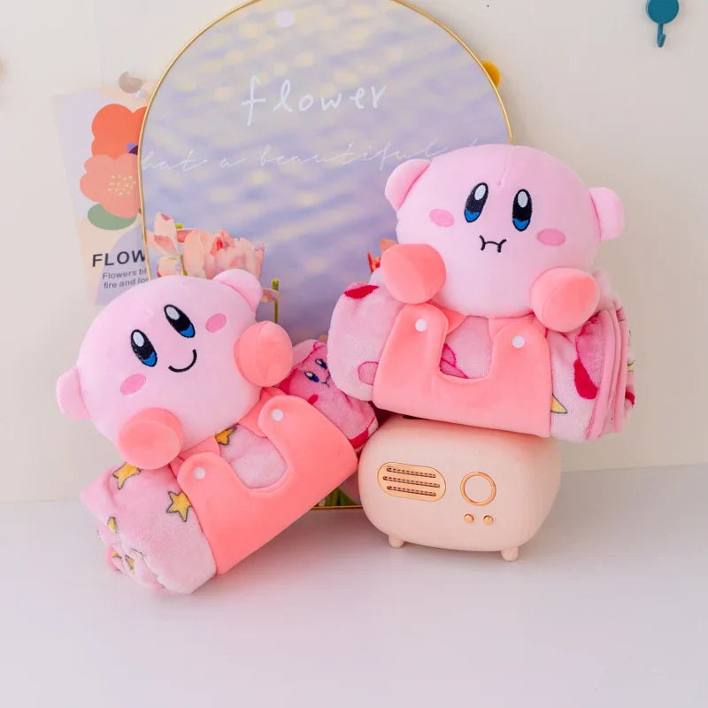 Kirby Flannel Plush Blanket Throw Pink Anime - Tophatter Daily Deals