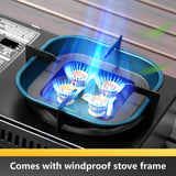 5800W Camping Gas Stove High Firepower Cassette Green Camp Cooking - Tophatter Daily Deals
