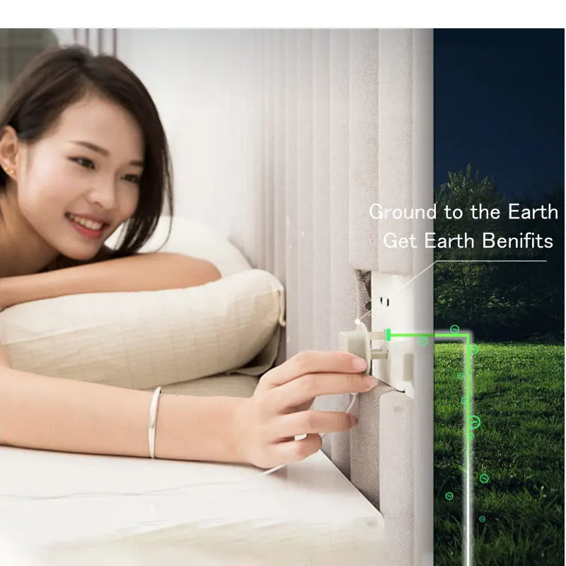 Earthing Bed Sheet 39x80 Cotton Flat Grounding Sleep - Tophatter Daily Deals