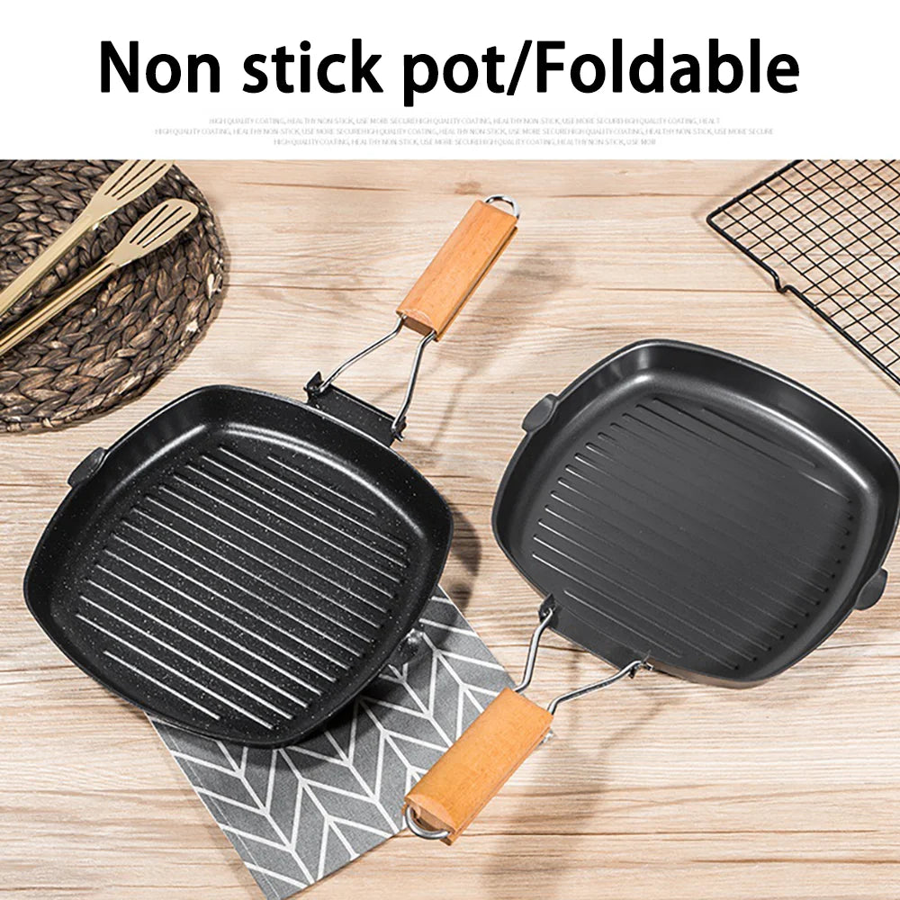 Camping Cookware Frying Pan Black Camp Cooking - Tophatter Daily Deals