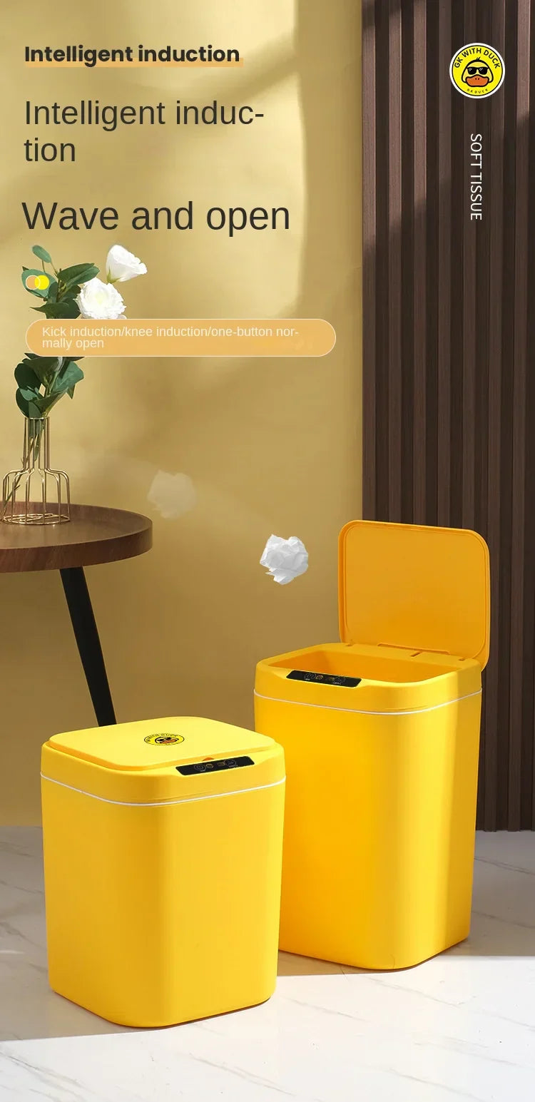 Sensor Trash Can Automatic Waste Bin Home 2025 Hands Free - Tophatter Daily Deals