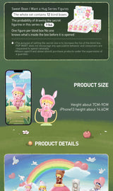 Genuine Pop Mart Sweet Bean I Want a Hug Series Figures Blind Box Animals - Tophatter Daily Deals