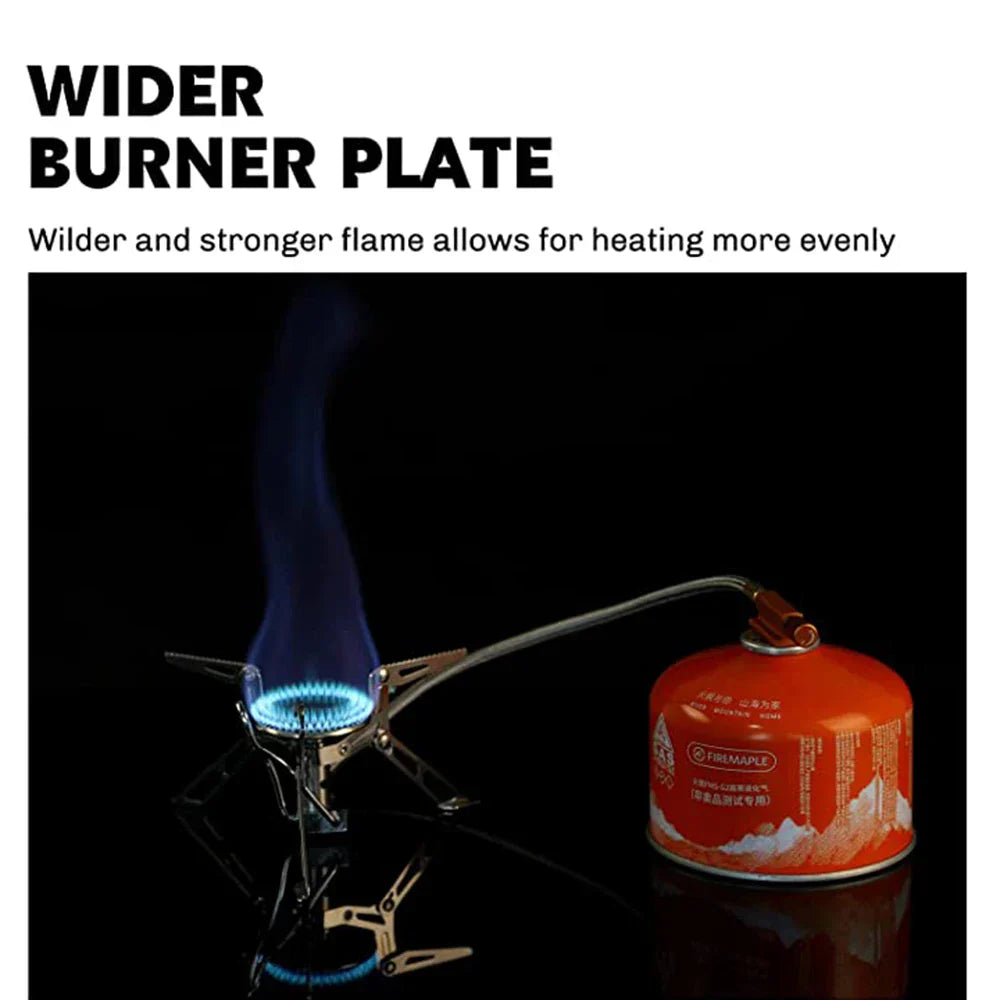 Camping Gas Stove 2800W Dual-Channel Silver Camp Cooking - Tophatter Daily Deals