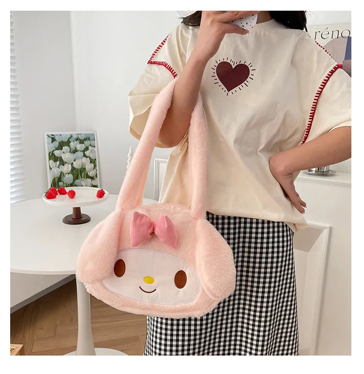 Sanrio Plush Cinnamoroll My Melody Kuromi Tote Shoulder Bag Anime - Tophatter Daily Deals