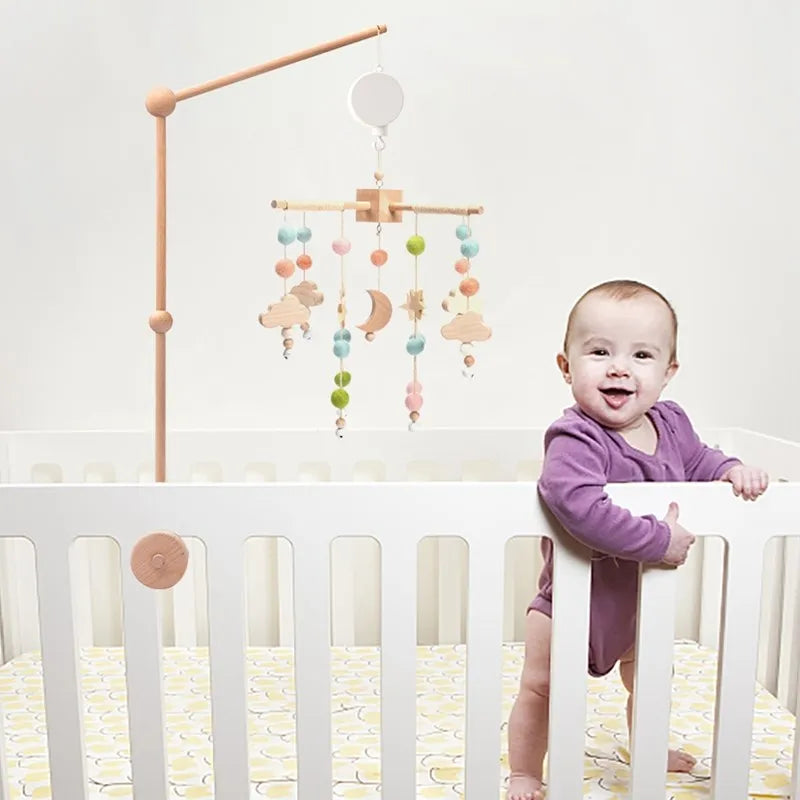 Hot Air Balloon Crib Mobile Newborn Sensory Toys Soothing - Tophatter Daily Deals