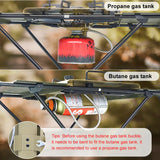 4000W Portable Gas Stove Burner High-Power Khaki Camp Cooking - Tophatter Daily Deals