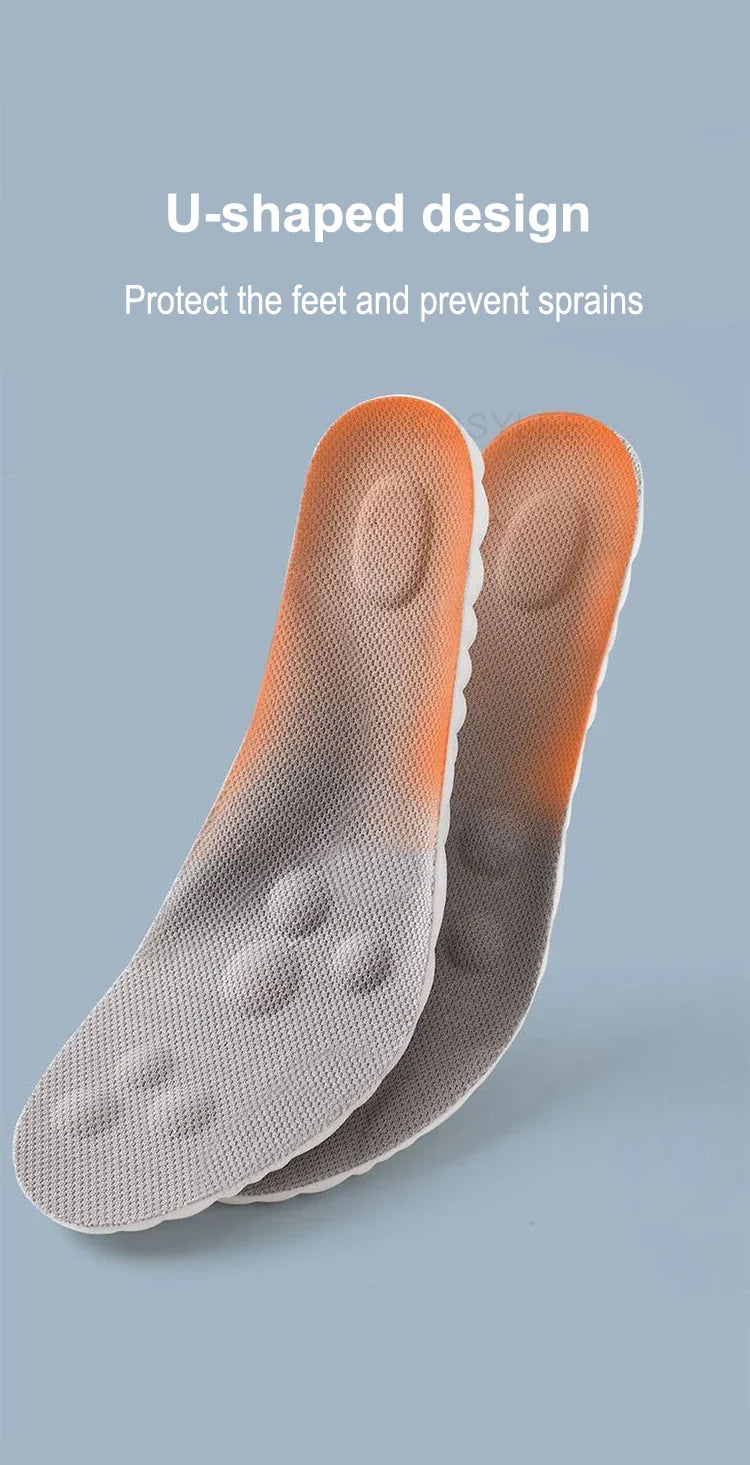 Sport Latex Insoles with Arch Support – Breathable Cushion Plantar Fascia Insole - Tophatter Daily Deals