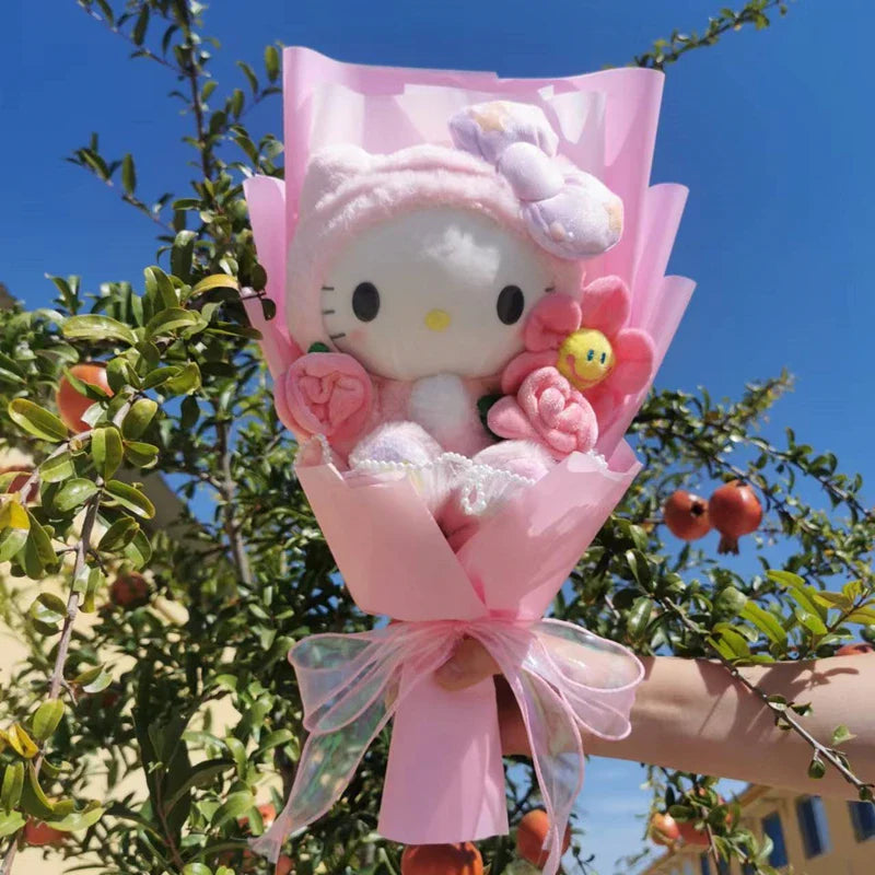 Sanrio Kuromi Cinnamoroll My Melody Hello Kitty Plush Bouquet Flowers - Tophatter Daily Deals
