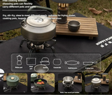 Ultralight Folding Infrared Mini Camping Stove Silver Camp Cooking - Tophatter Daily Deals