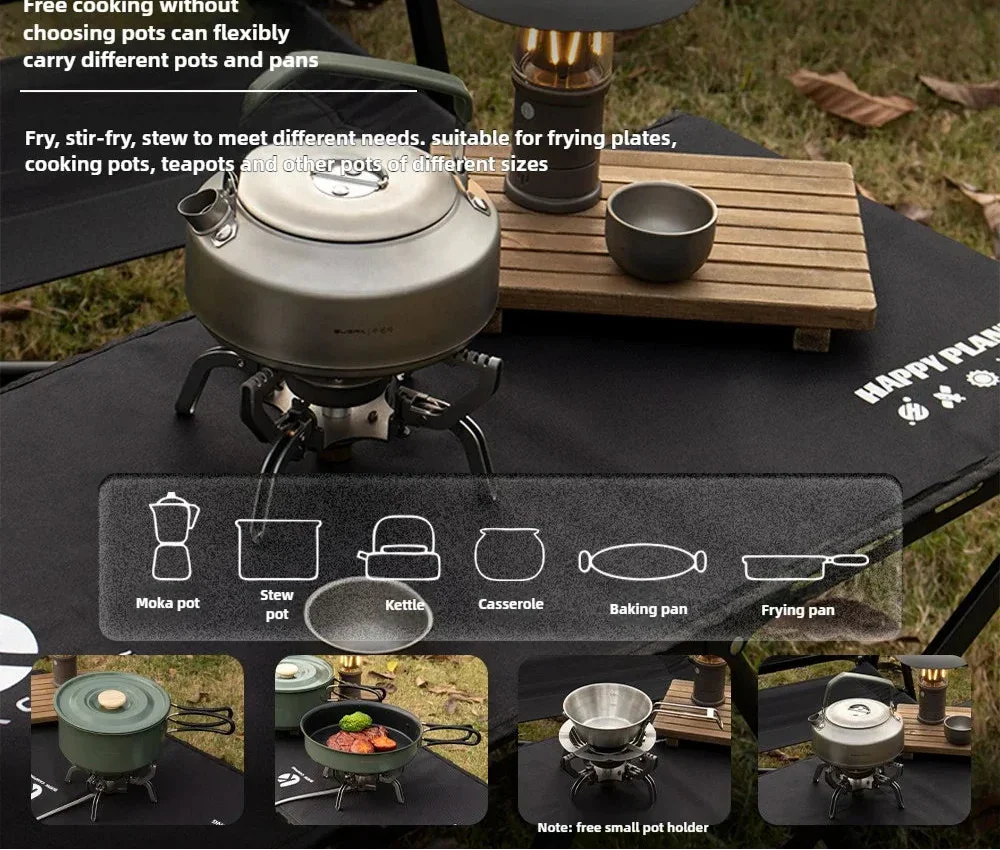 Ultralight Folding Infrared Mini Camping Stove Silver Camp Cooking - Tophatter Daily Deals