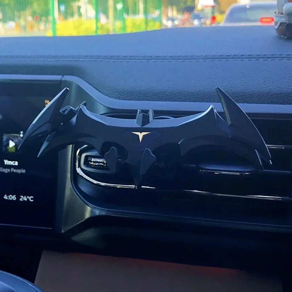 Bat Car Mobile Phone Holder Car Air Outlet Mobile Phone Holder Navigation Support for 4-6.5 Inch Devices Creative Car Interior - Tophatter Daily Deals