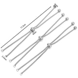 Stainless Steel Bracelet Extenders Adjustable Slider 3Pc Steel 04 3pcs - Tophatter Daily Deals