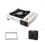 Camping Stove Cassette with 3-Layer Safety White Camp Cooking - Tophatter Daily Deals