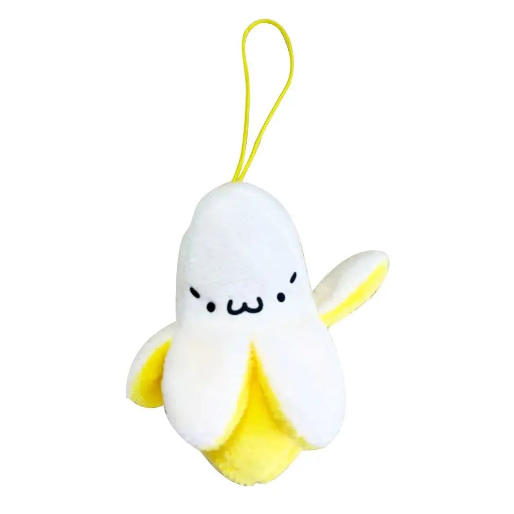 Kawaii Banana Plush Keyring Pendant Key Chain Ring Food - Tophatter Daily Deals