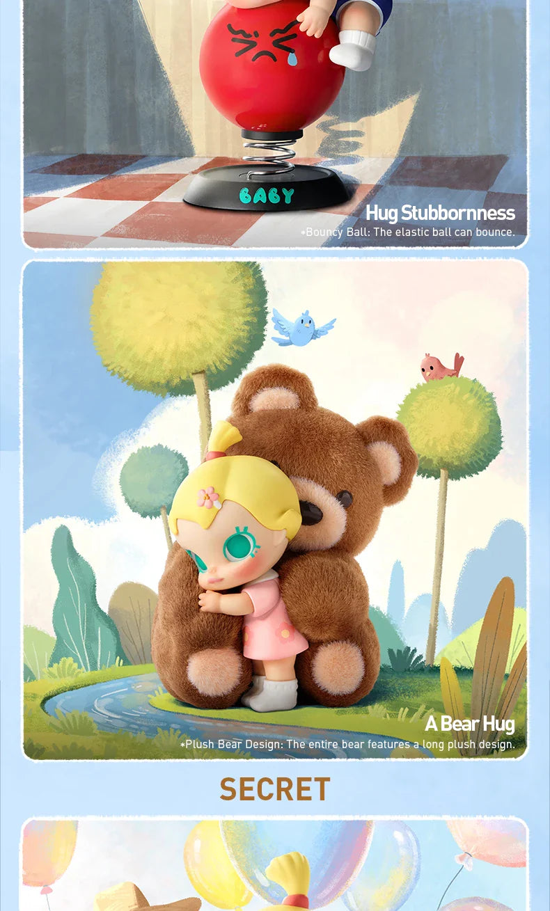 Genuine Pop Mart Baby Molly My Huggable Discovery Series Figures Blind Box Animals - Tophatter Daily Deals