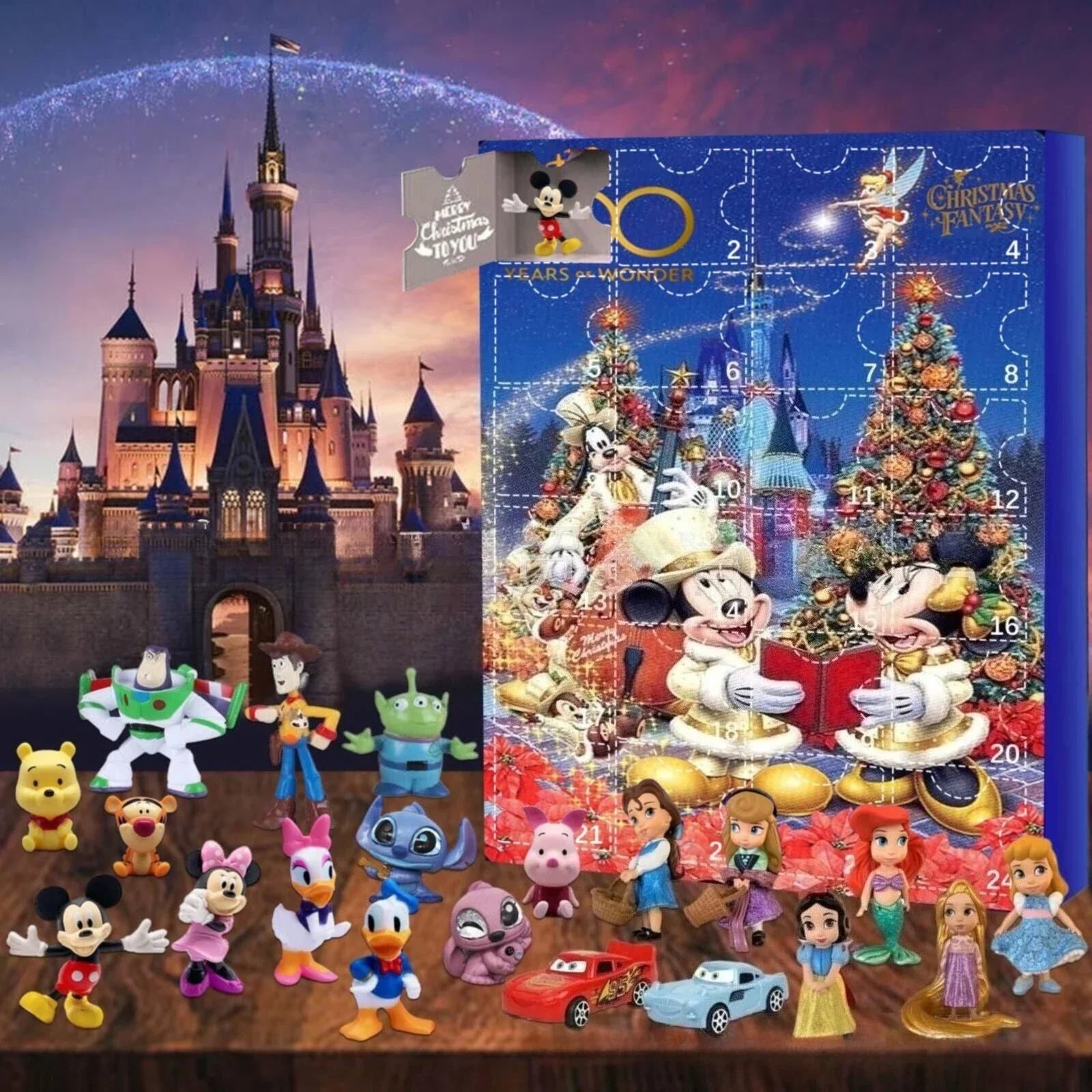 Advent Calendar Stitch Mini Figures 24 Days Christmas L - Tophatter Daily Deals
