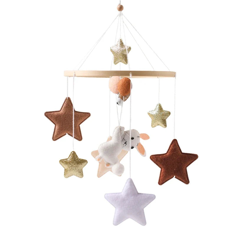 Wooden Crib Mobile Bracket Newborn Sensory Toys Soothing K - Tophatter Daily Deals