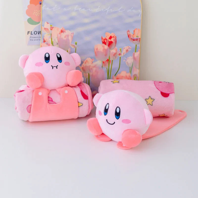 Kirby Flannel Plush Blanket Throw Pink Anime - Tophatter Daily Deals