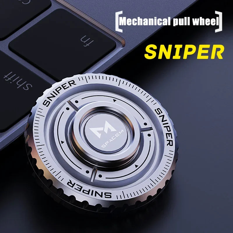 EDC Metal 3in1 Pushing Card Spinner Coin Stress Reliever - Tophatter Daily Deals