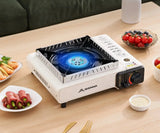 Camping Stove Cassette with 3-Layer Safety White Camp Cooking - Tophatter Daily Deals
