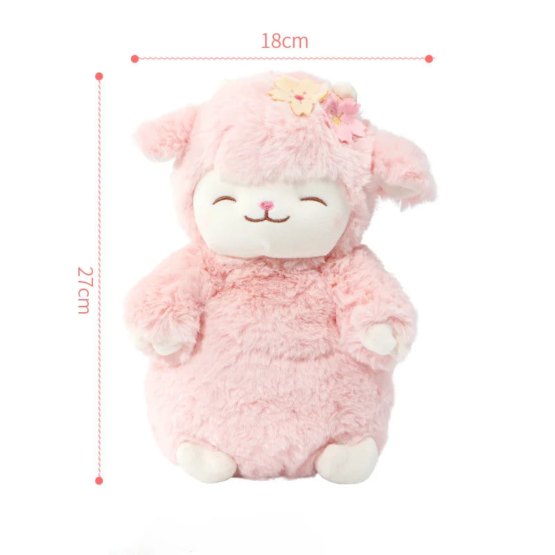 Lucky Boy Sunday Sleeping Sheep Lamb Plush Animals - Tophatter Daily Deals