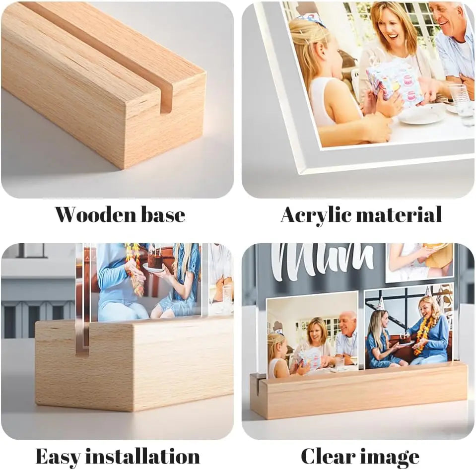 Customized Spotify Music Plaque Gifts For Anniversary Day Personalized Acrylic Photo Frame Lamp Custom Romantic Birthday Gifts - Tophatter Daily Deals